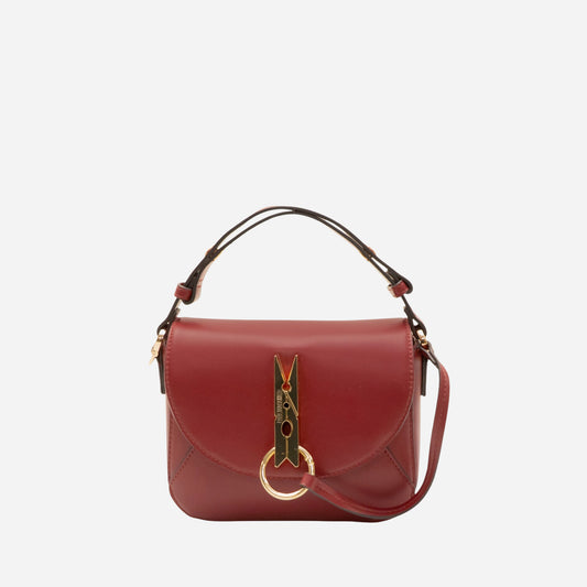 Love Moschino Pinned Love Borsa a Mano VINO 