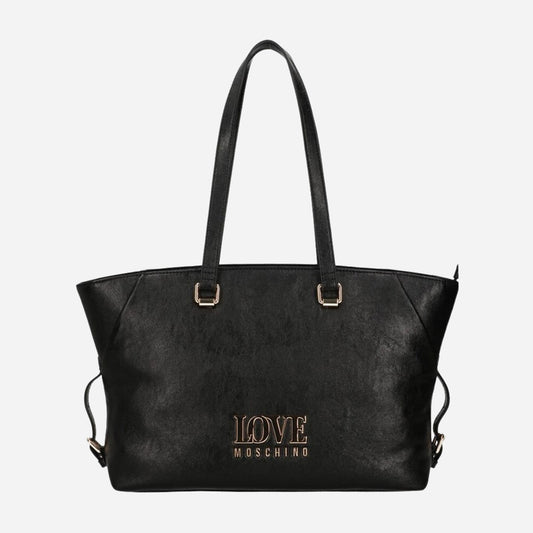 Love Moschino Gilded Shopping a Spalla Nero 
