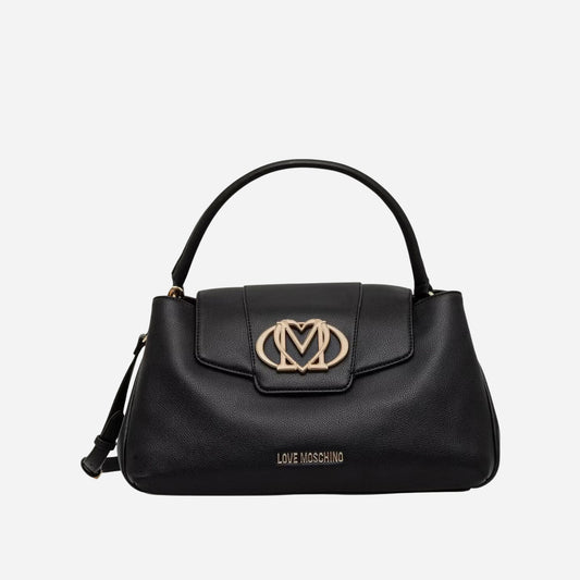 Love Moschino Oval Frieze Borsa a Mano Nero 