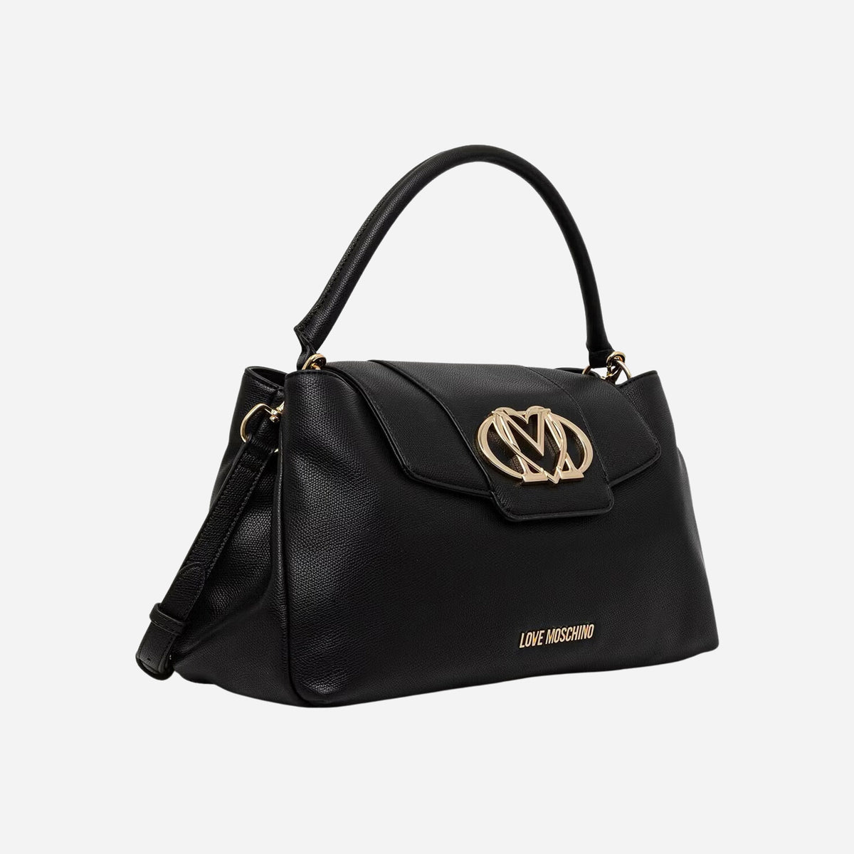 Love Moschino Oval Frieze Borsa a Mano Nero 