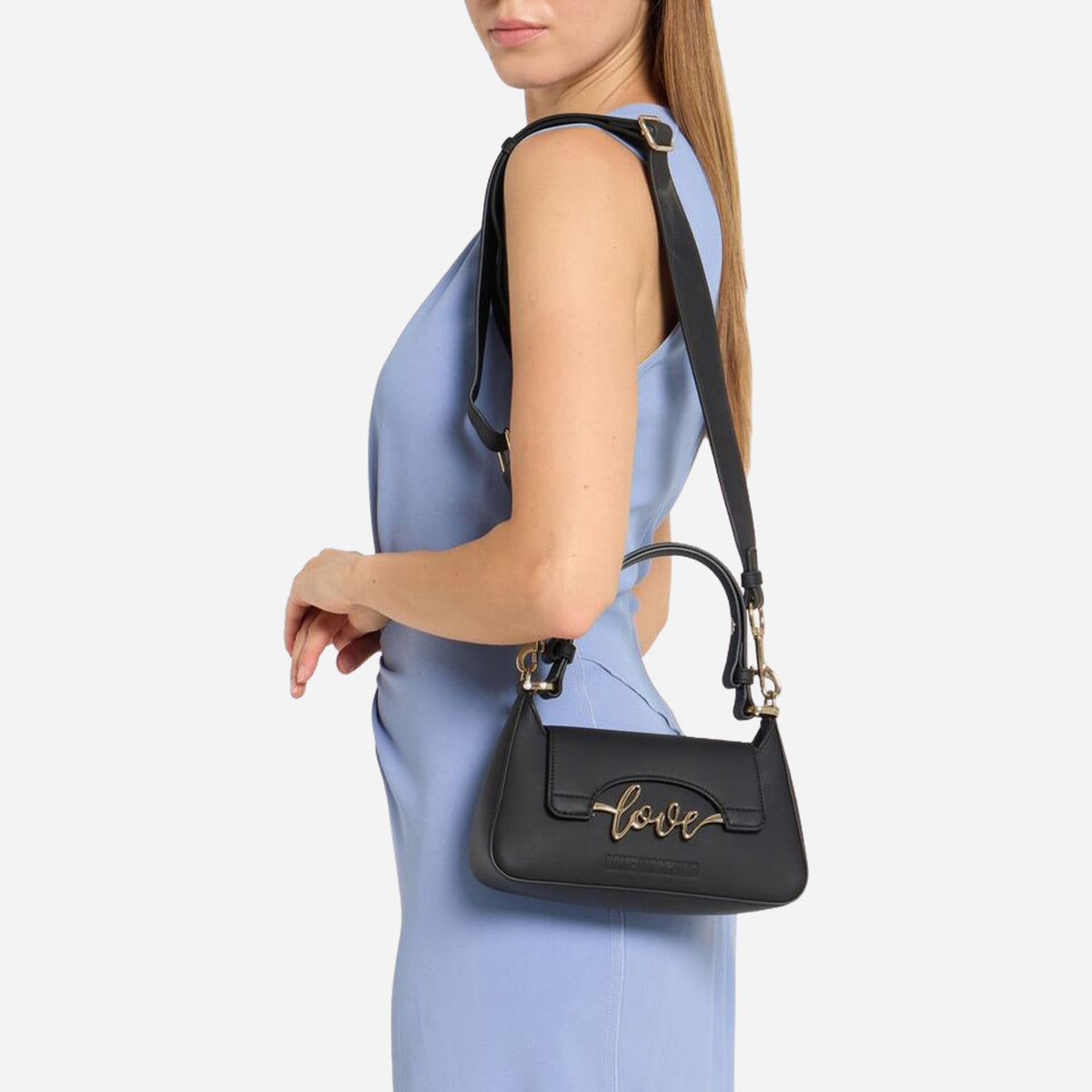 Love Moschino Italics Love Borsa a Mano Nero 