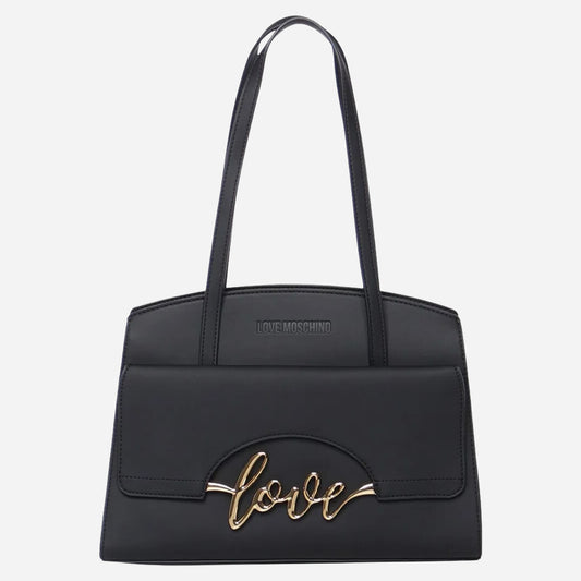 Love Moschino Italics Love Borsa Shopping Nero 