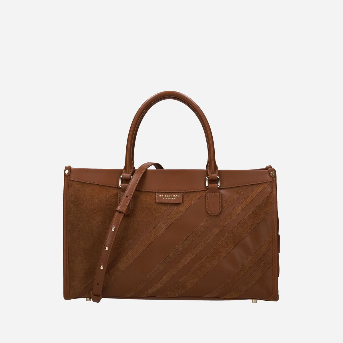 MY BEST BAG COGNAC STRIPES cognac stripes 