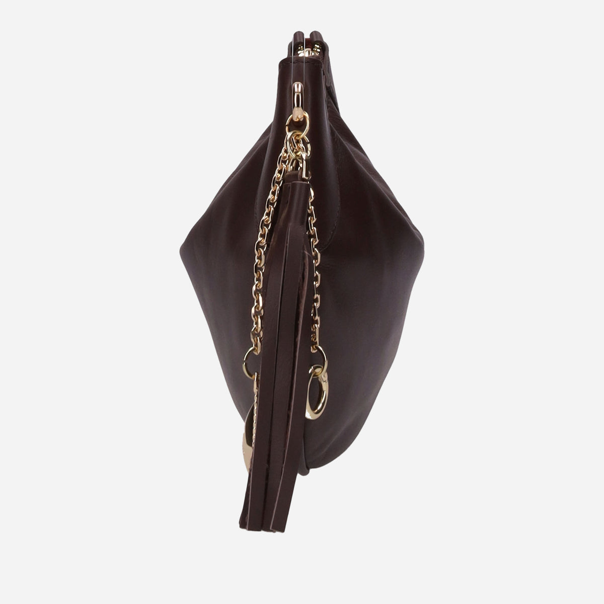 MY BEST BAG MEZZALUNA A SPALLA DARK BROWN 
