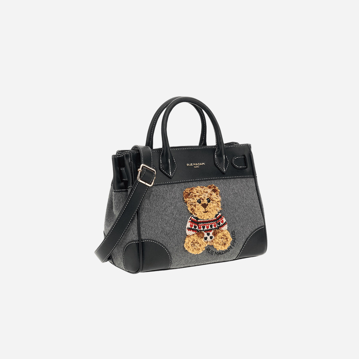 RUE MADAM MARVIN LOVE MINI TOTE GREY 