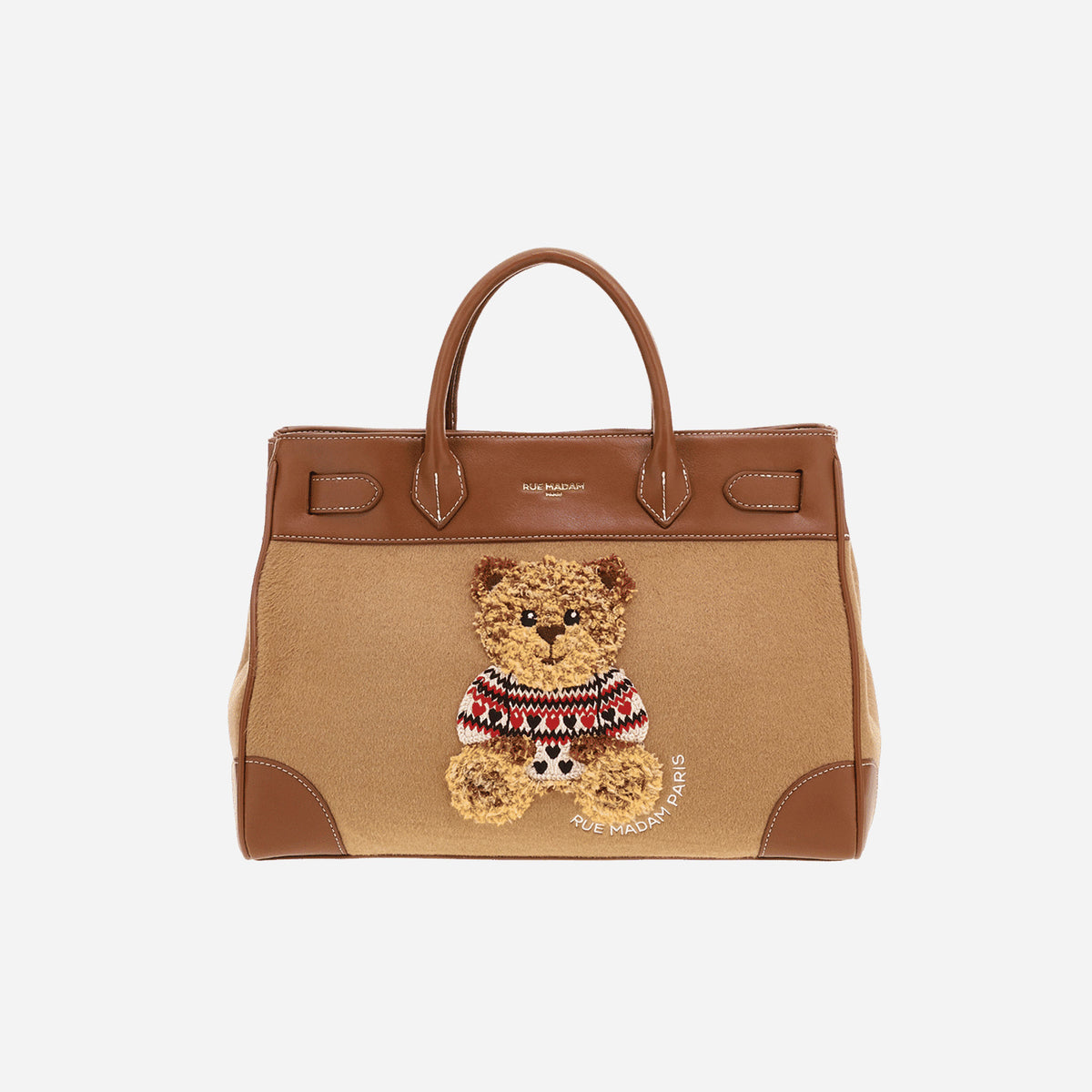 RUE MADAM MARVIN LOVE TOTE CAMEL 