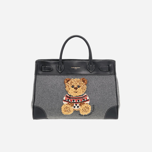 RUE MADAM MARVIN LOVE TOTE GREY 