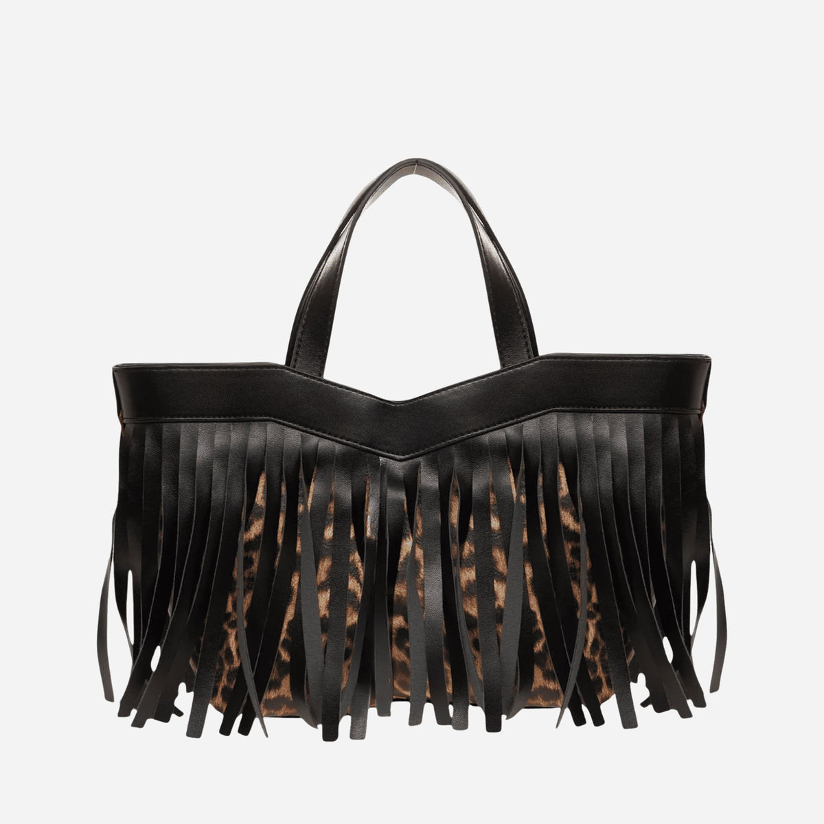 RUE MADAM SAUVAGE MINI SHOPPING LEO BLACK 