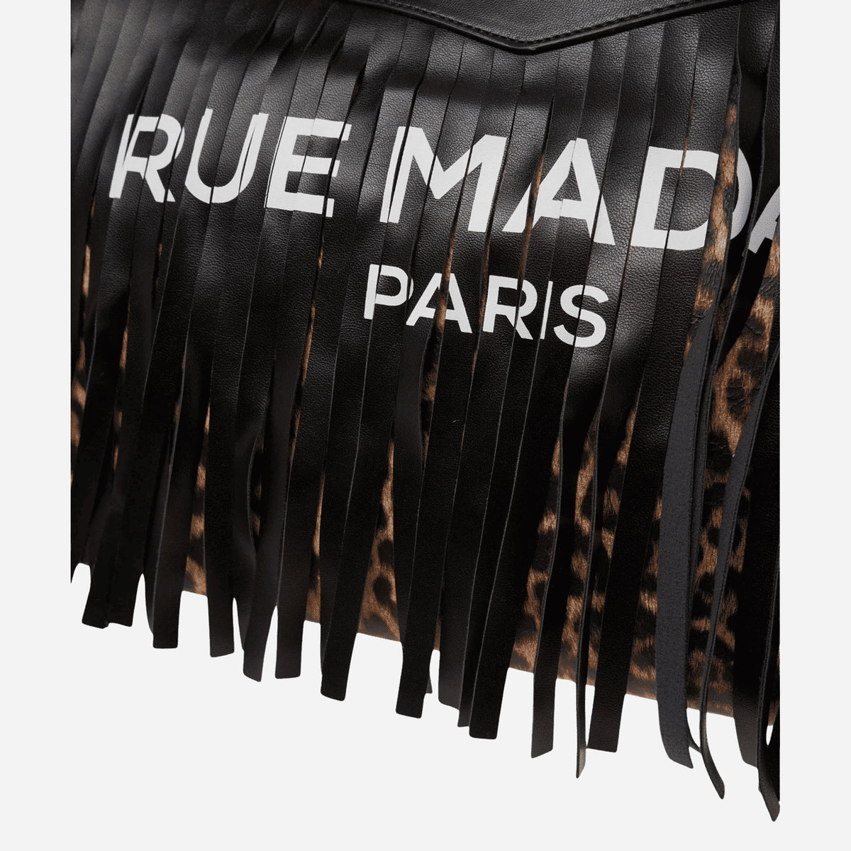 RUE MADAM SAUVAGE MINI SHOPPING LEO BLACK 
