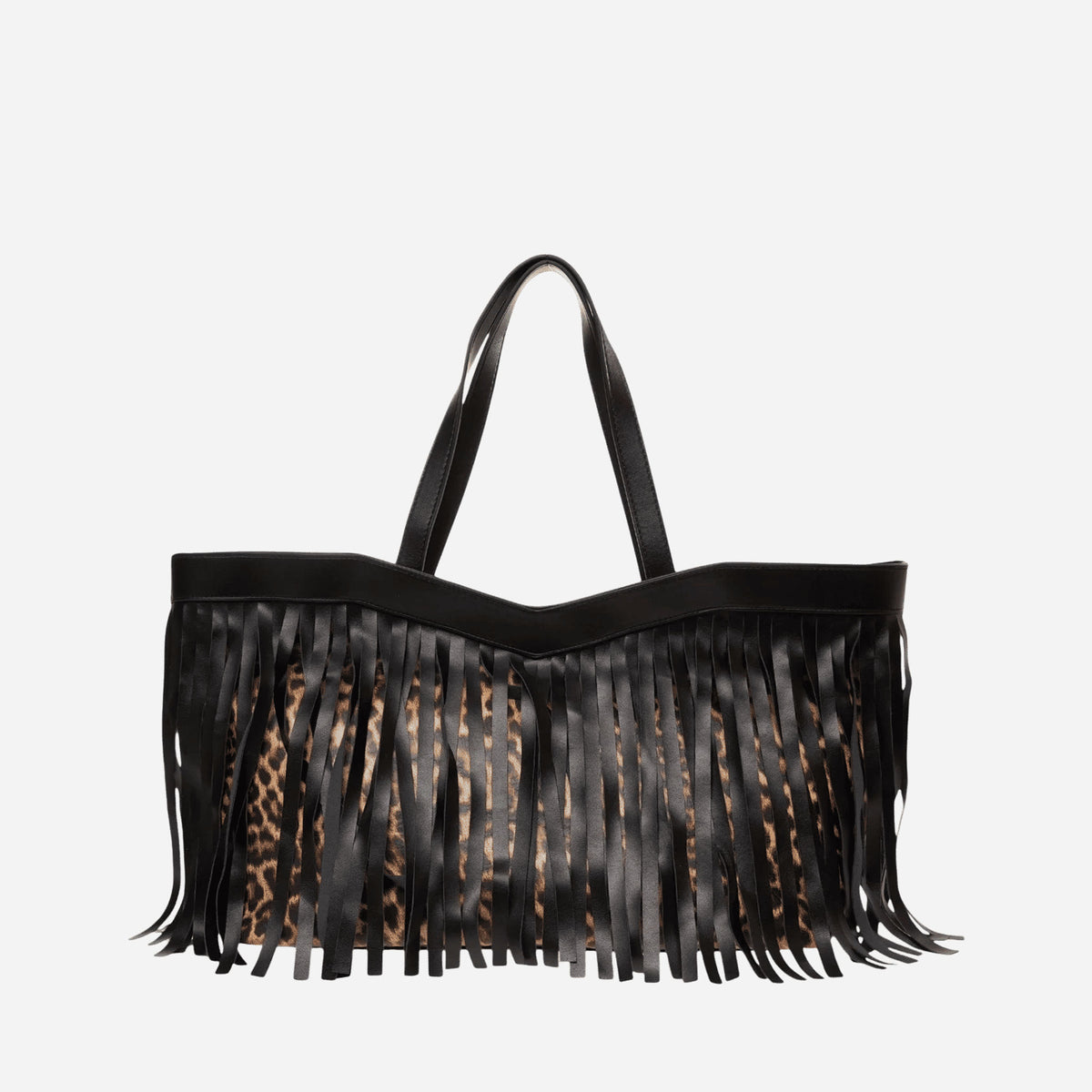 RUE MADAM SAUVAGE MINI SHOPPING LEO BLACK 