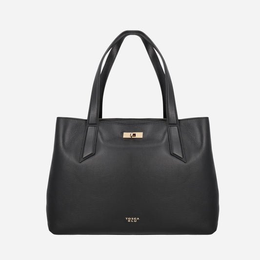 TOSCA BLU Borsa da lavoro Kimberly in pelle Nero 