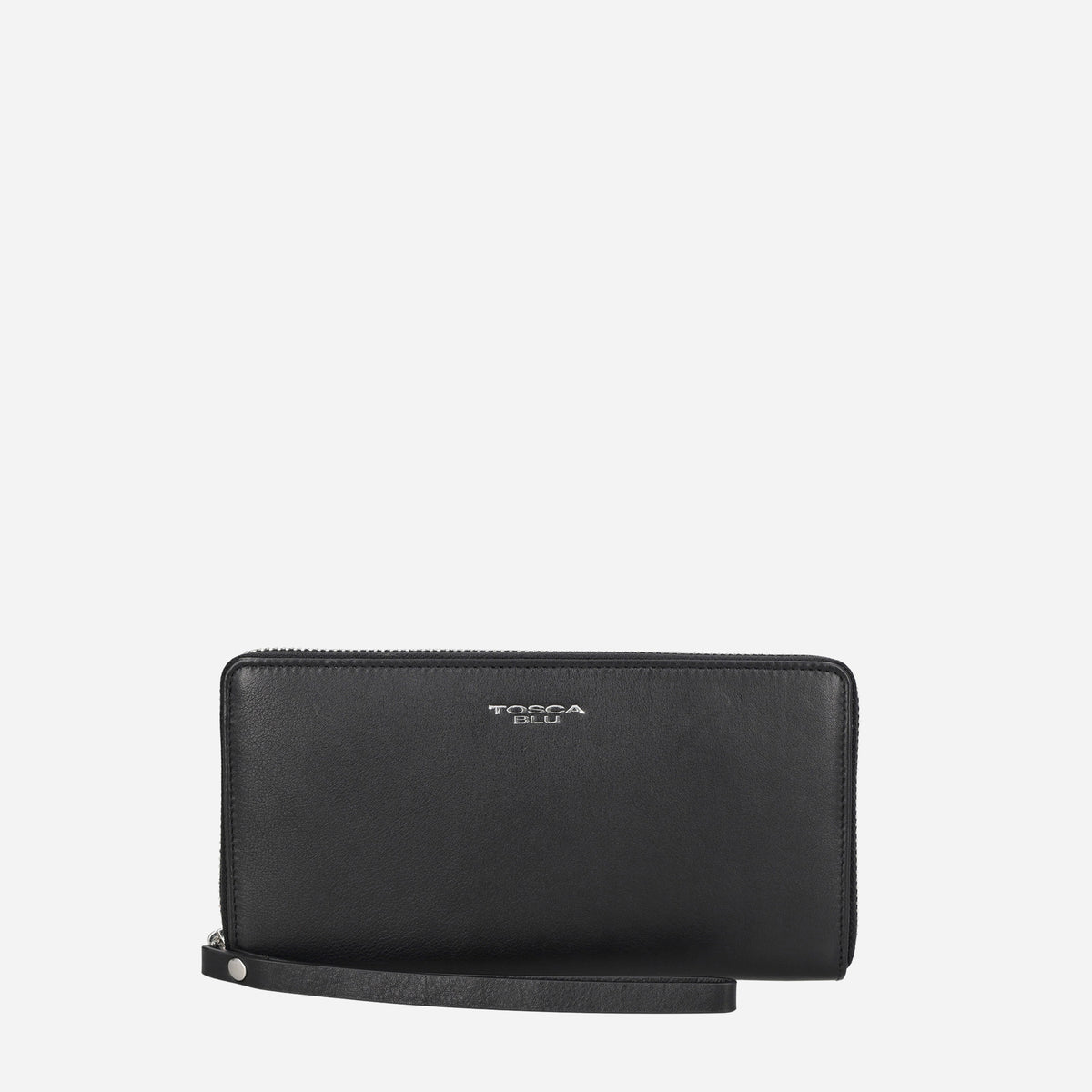 TOSCA BLU Portafoglio zip around grande in pelle Nero 