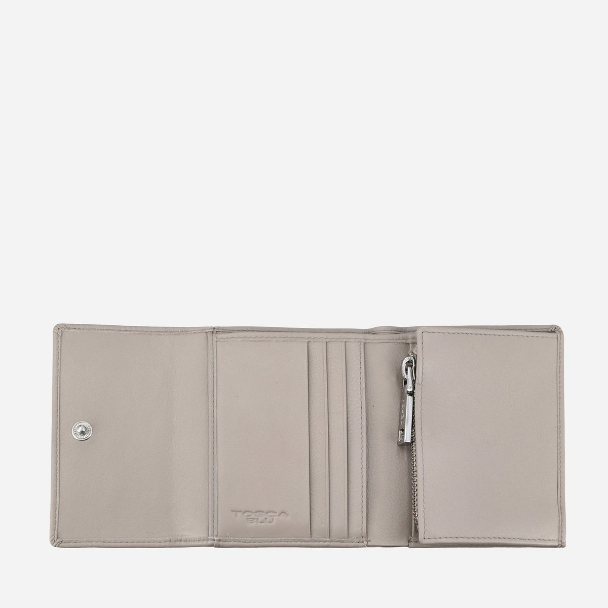 TOSCA BLU Portafoglio medio in pelle GRIGIO PIETRA 