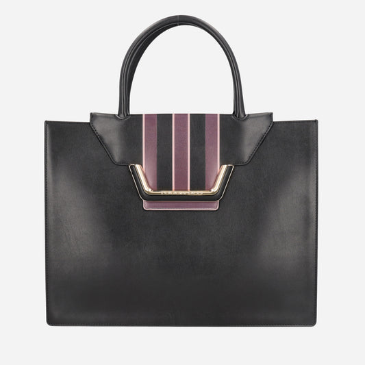 TOSCA BLU Shopping Marilyn in pelle Nero 