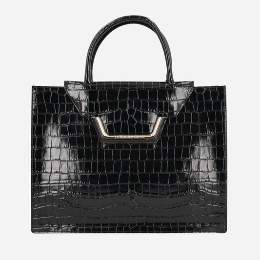 TOSCA BLU Shopping in pelle Marilyn Nero 
