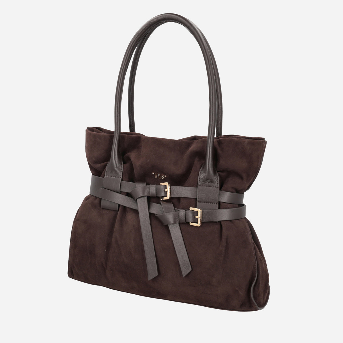 TOSCA BLU Shopping Kenya in suede Testa di moro 