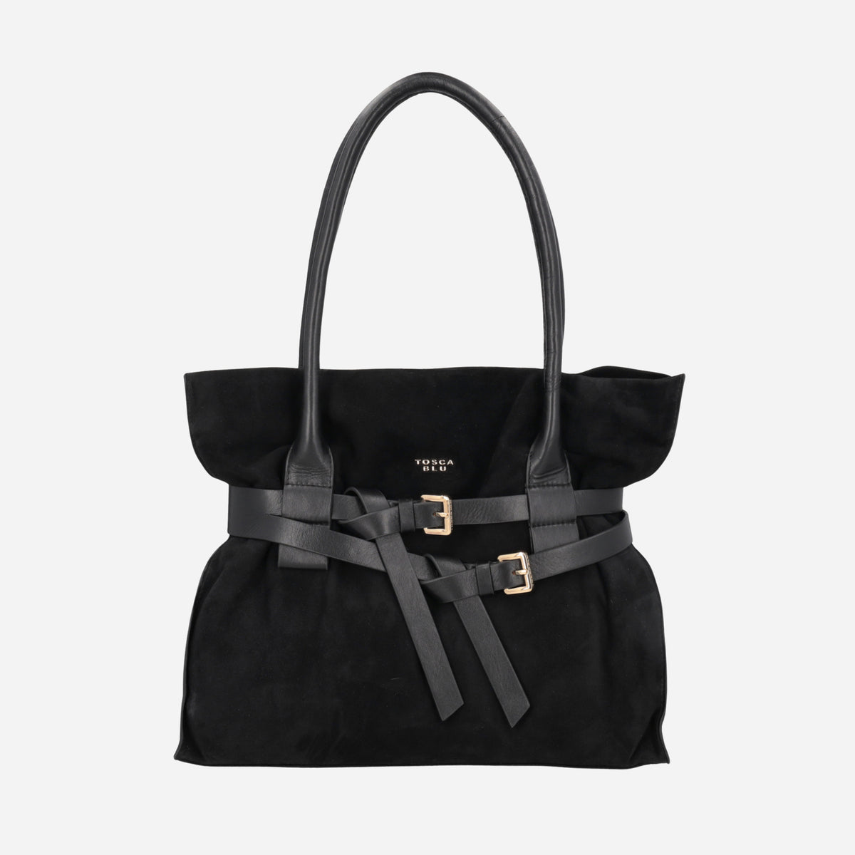TOSCA BLU Shopping Kenya in suede Nero 