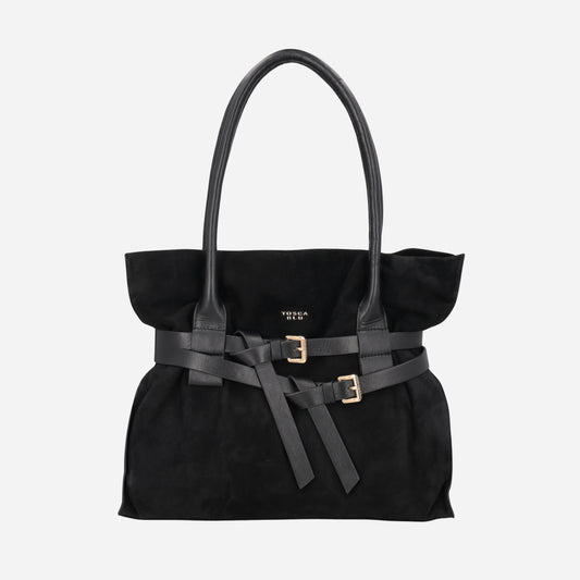 TOSCA BLU Shopping Kenya in suede Nero 