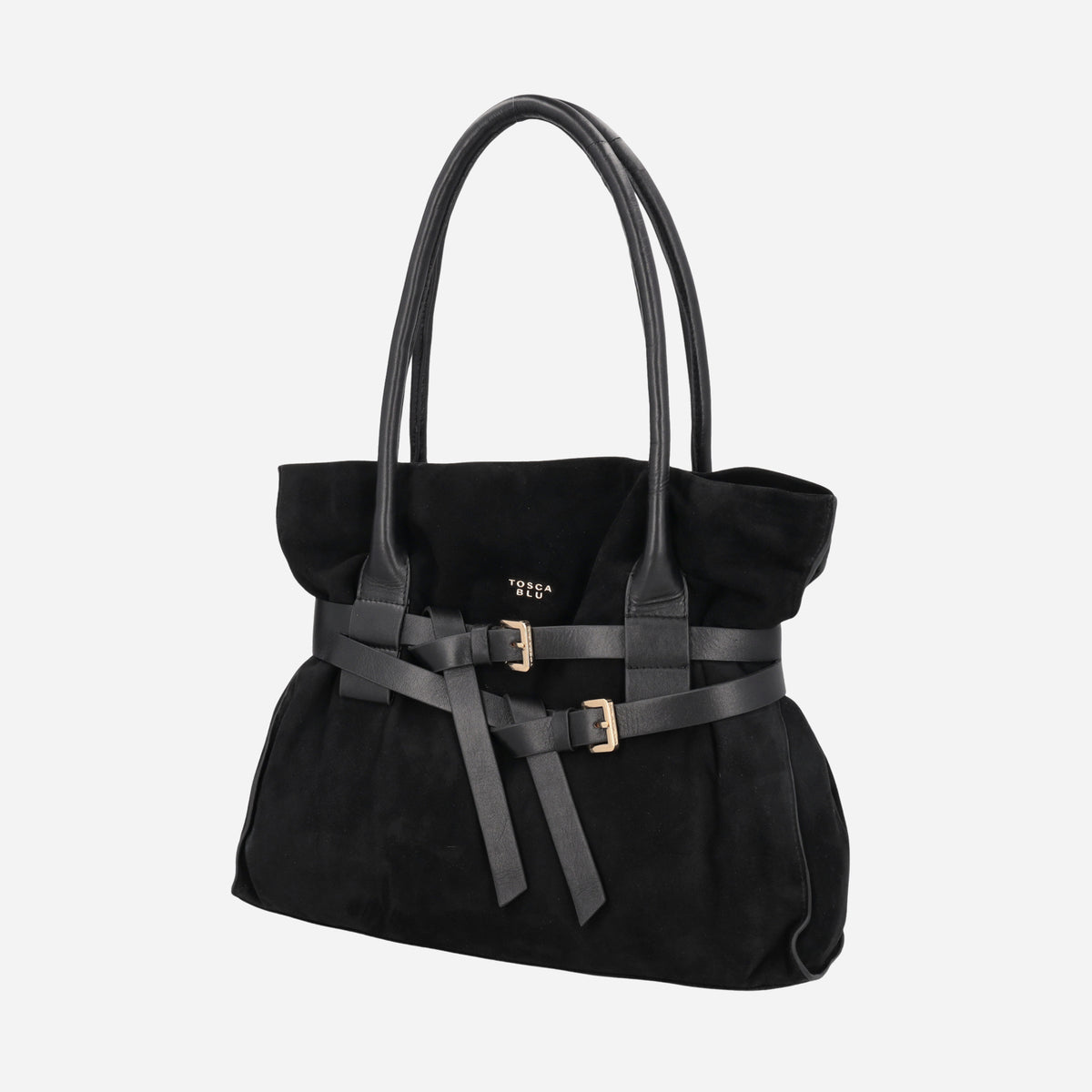 TOSCA BLU Shopping Kenya in suede Nero 