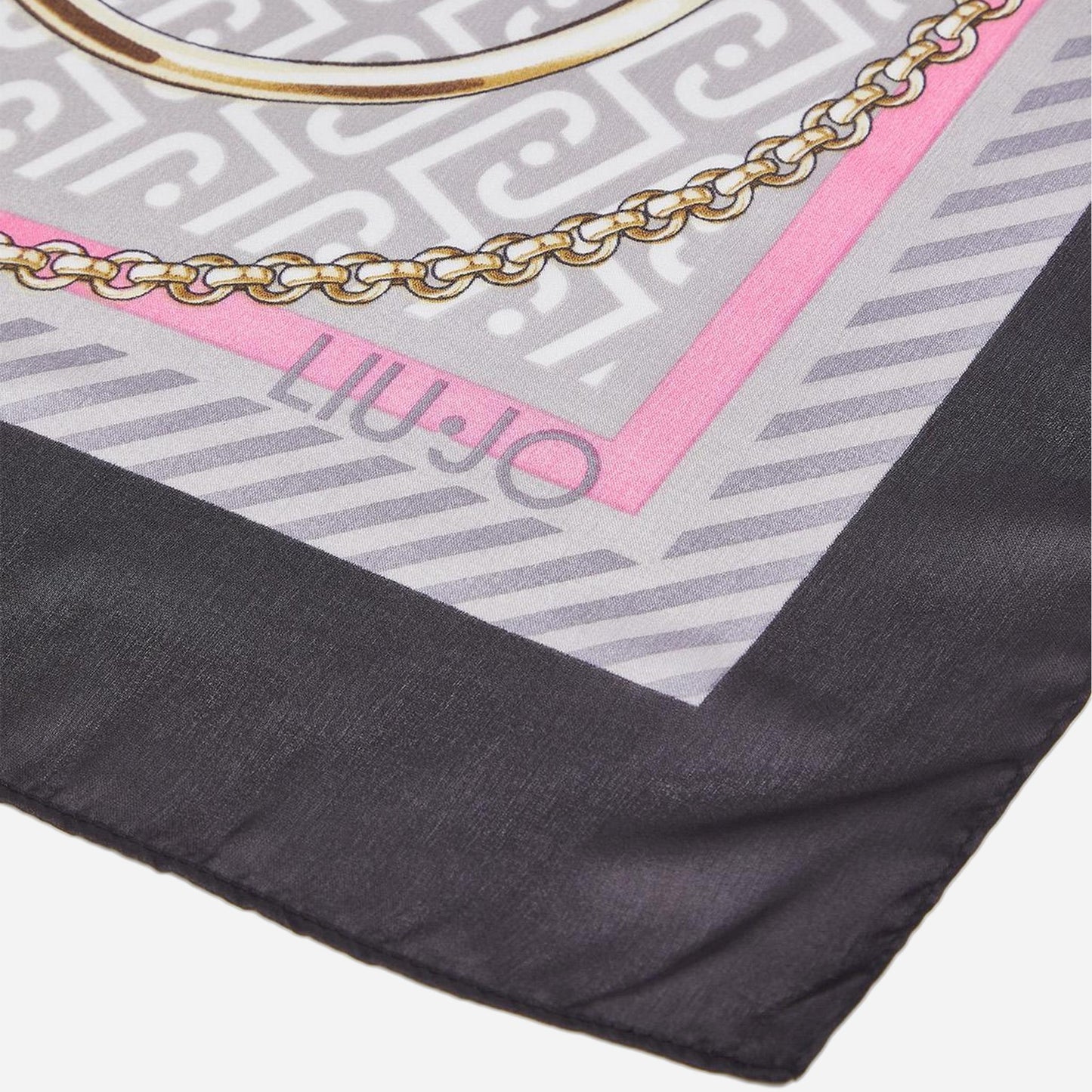 LIU JO Foulard con nastri BLACK 