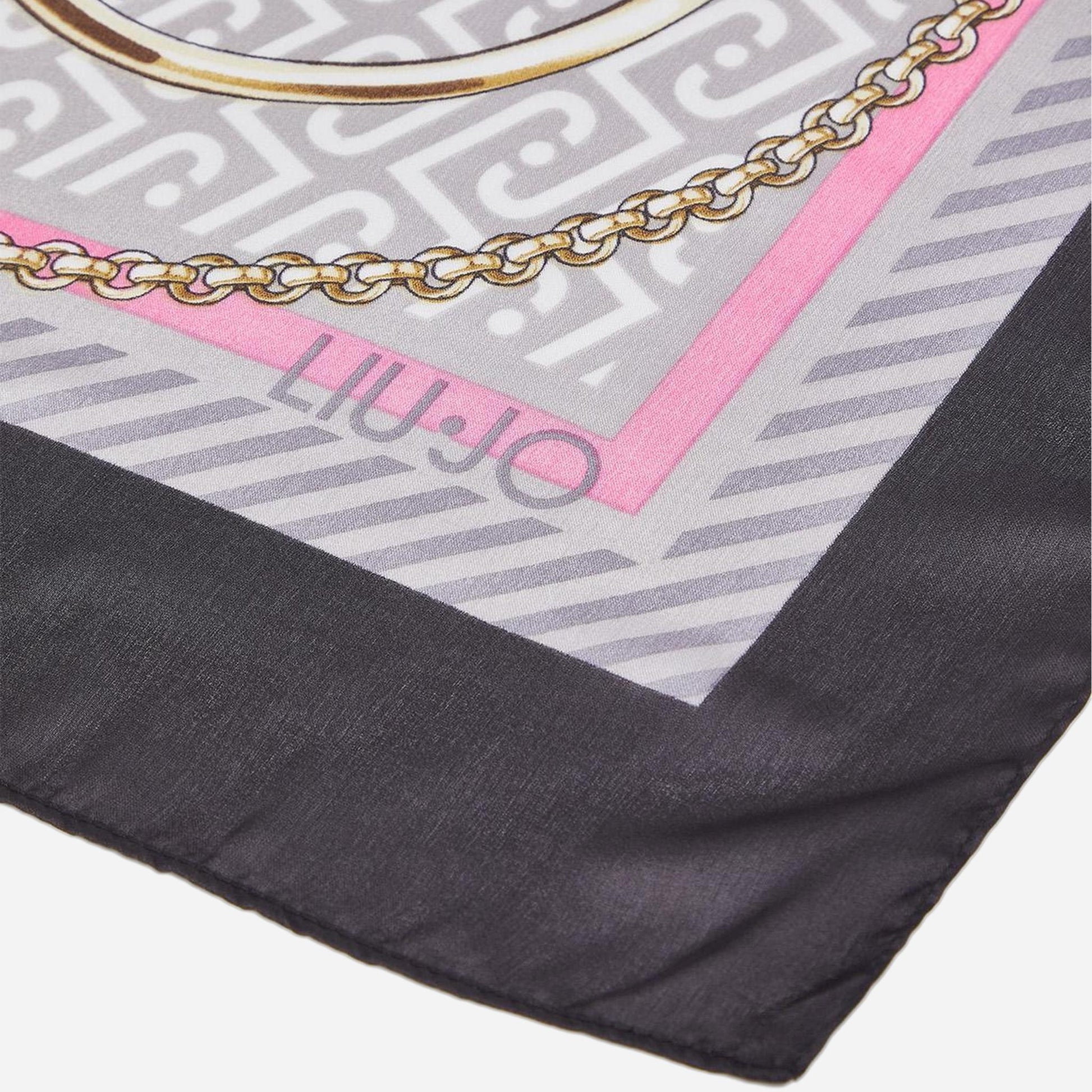 LIU JO Foulard con nastri BLACK 