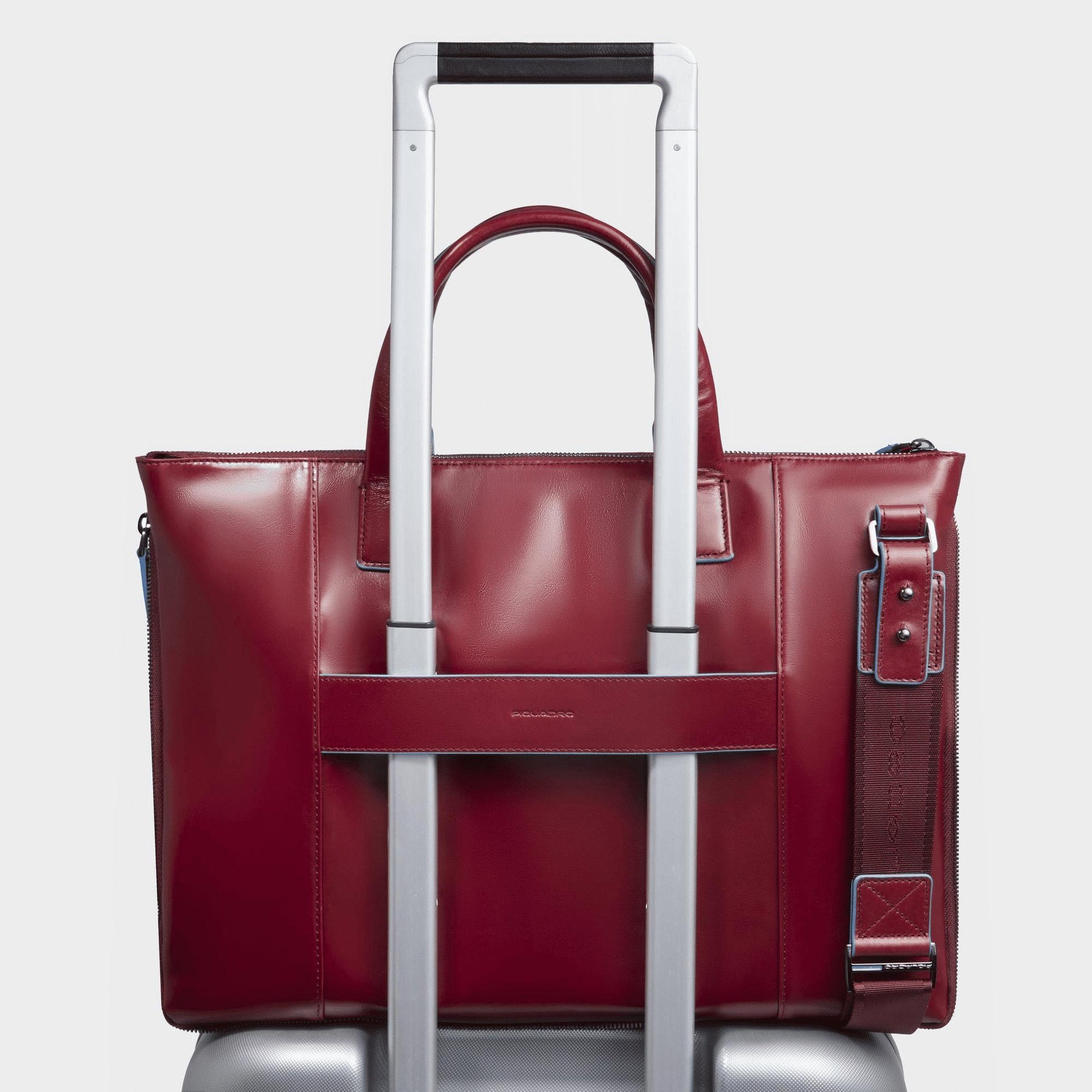 PIQUADRO Borsa sottile porta pc e porta iPad® in pelle Rosso 