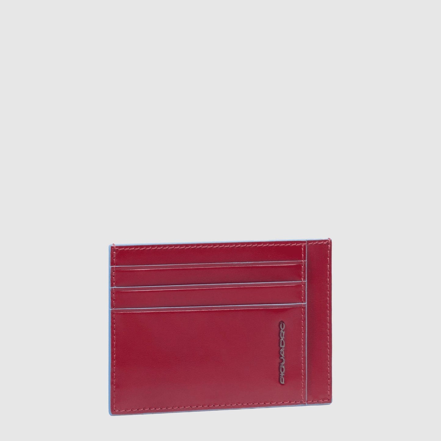 PIQUADRO Bustina porta carte di credito tascabile Rosso 