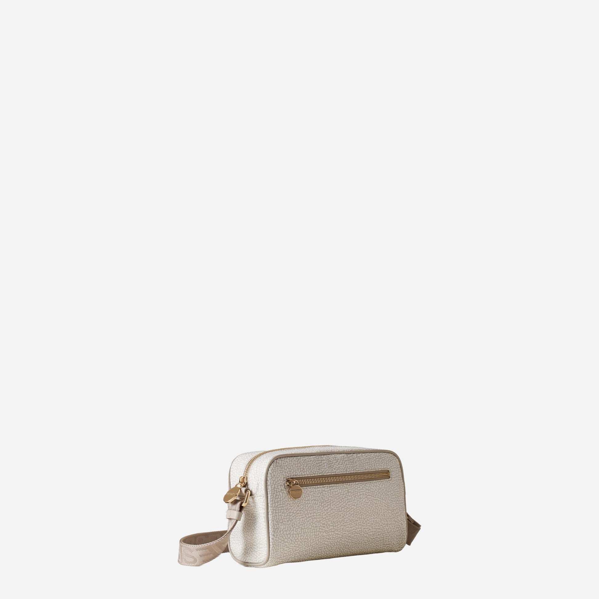 borbonese ECO LINE BORSA CAMERA CASE WHITE COTTON 