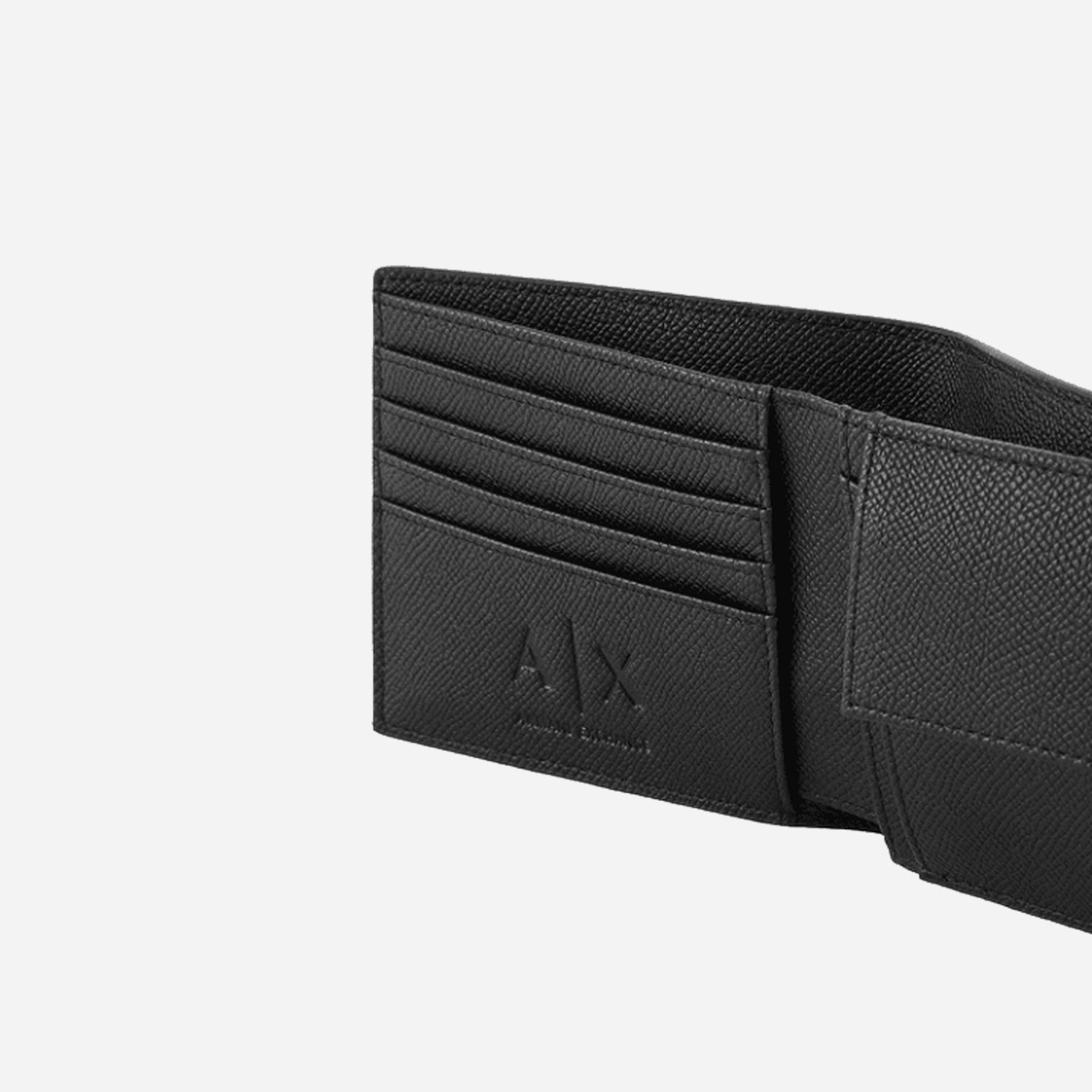 ARMANI EXCHANGE Portafoglio design contemporaneo BLACK 