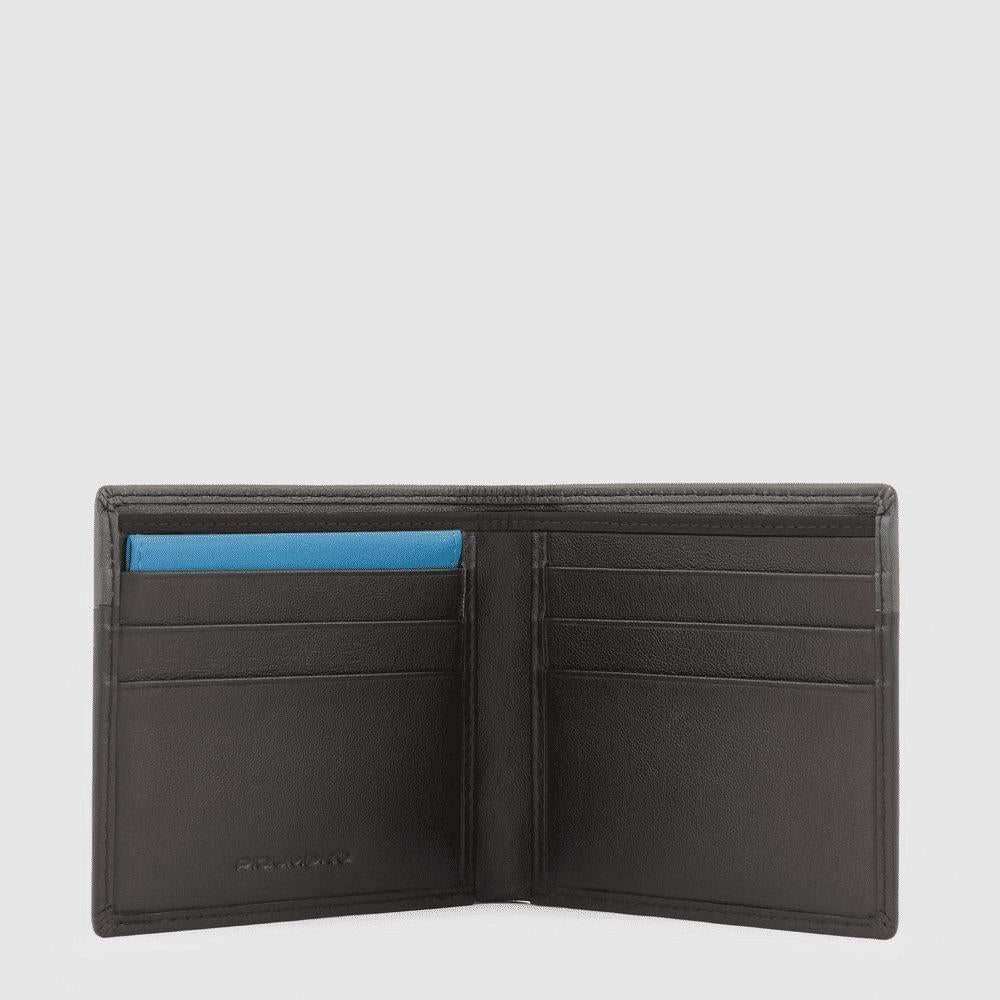 PIQUADRO Portafoglio uomo con porta documenti rimovibile GRIGIO-NERO 