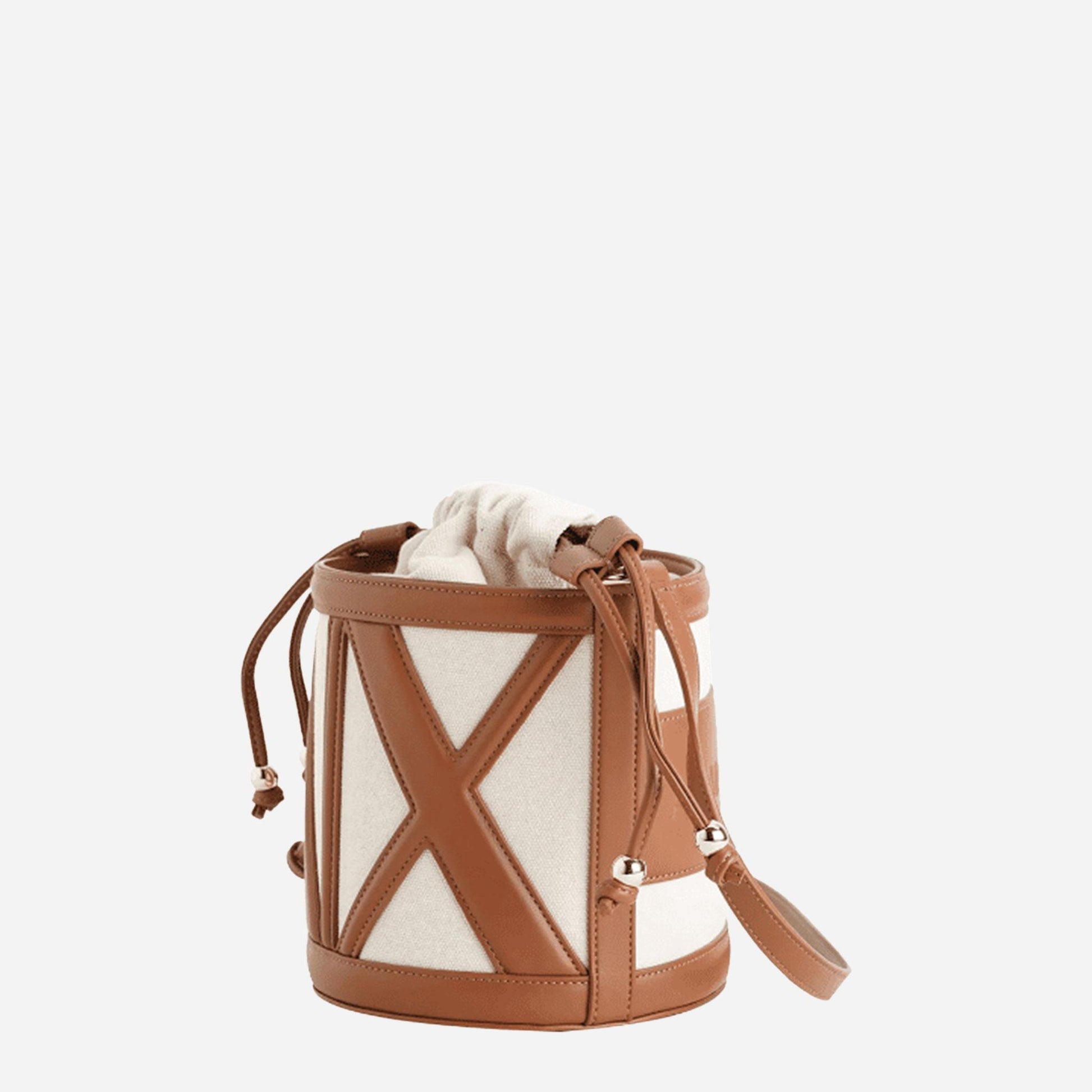 ARMANI EXCHANGE borsa secchiello piccola tracolla NATURAL / SALINE CLAY 