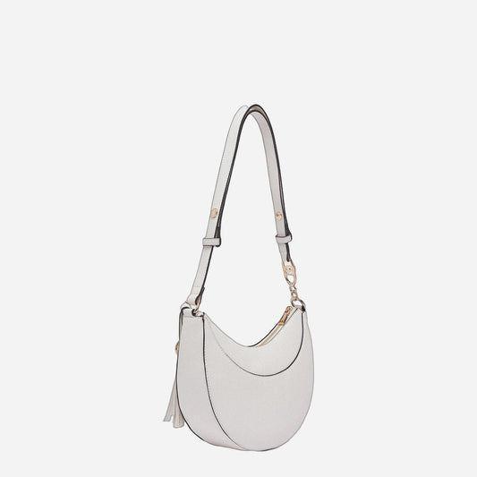 LIU JO Borsa hobo media con charm CREAM 