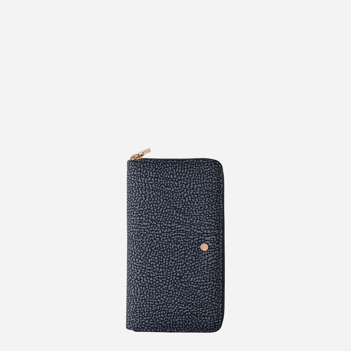 borbonese PORTAFOGLIO LARGE ZIP AROUND Blu lapis 