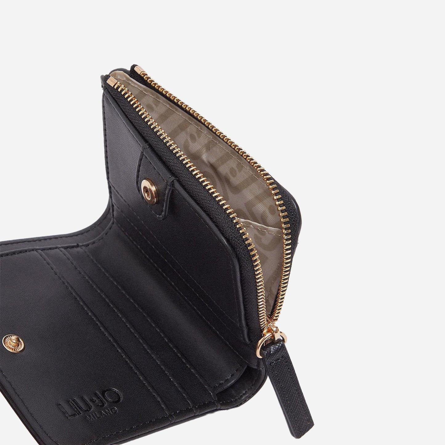 LIU JO Porta tessere con logo BLACK 