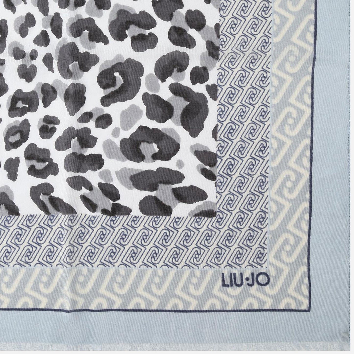 LIU JO Stola animalier Dusty blue 