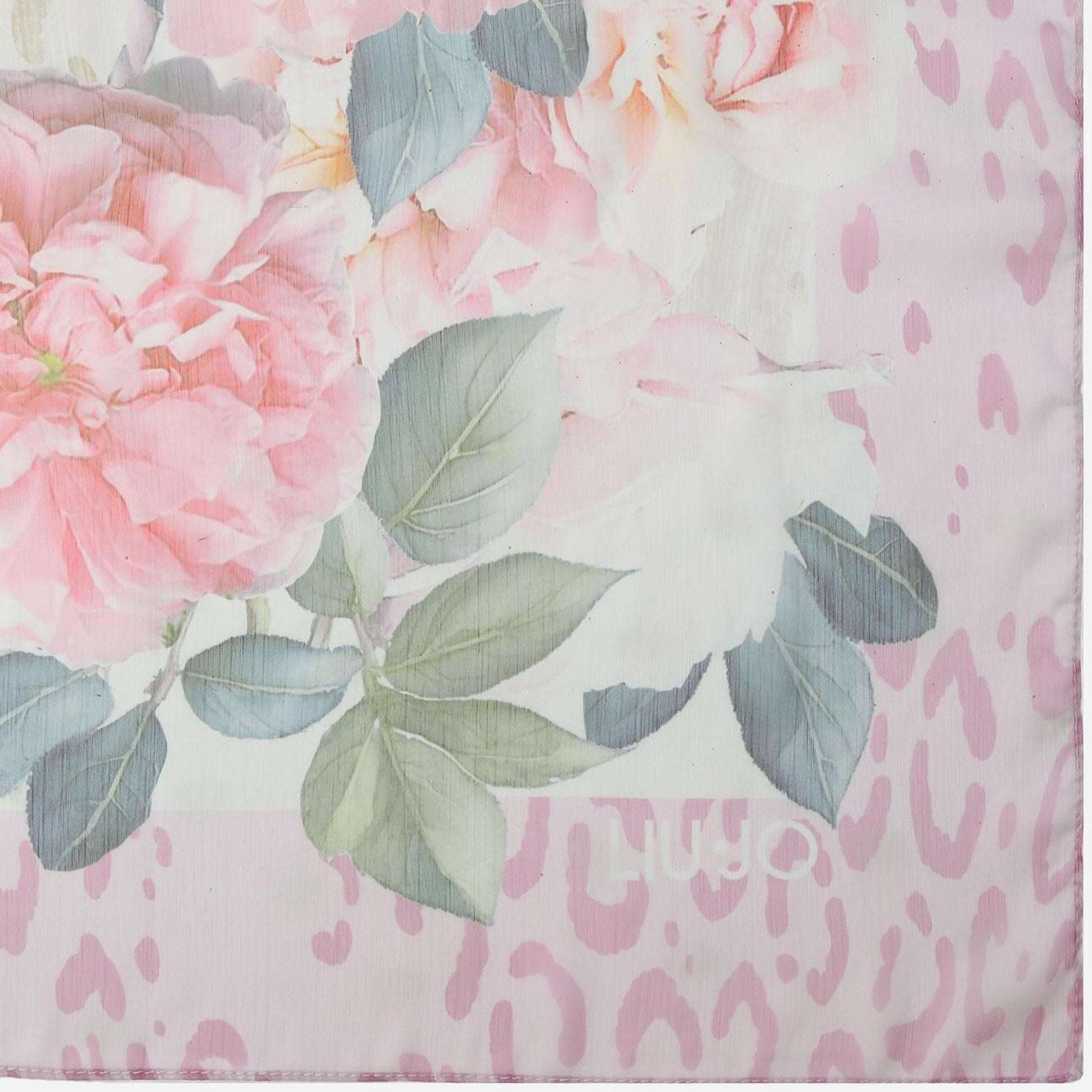 LIU JO Foulard grande con peonie Soft peony 