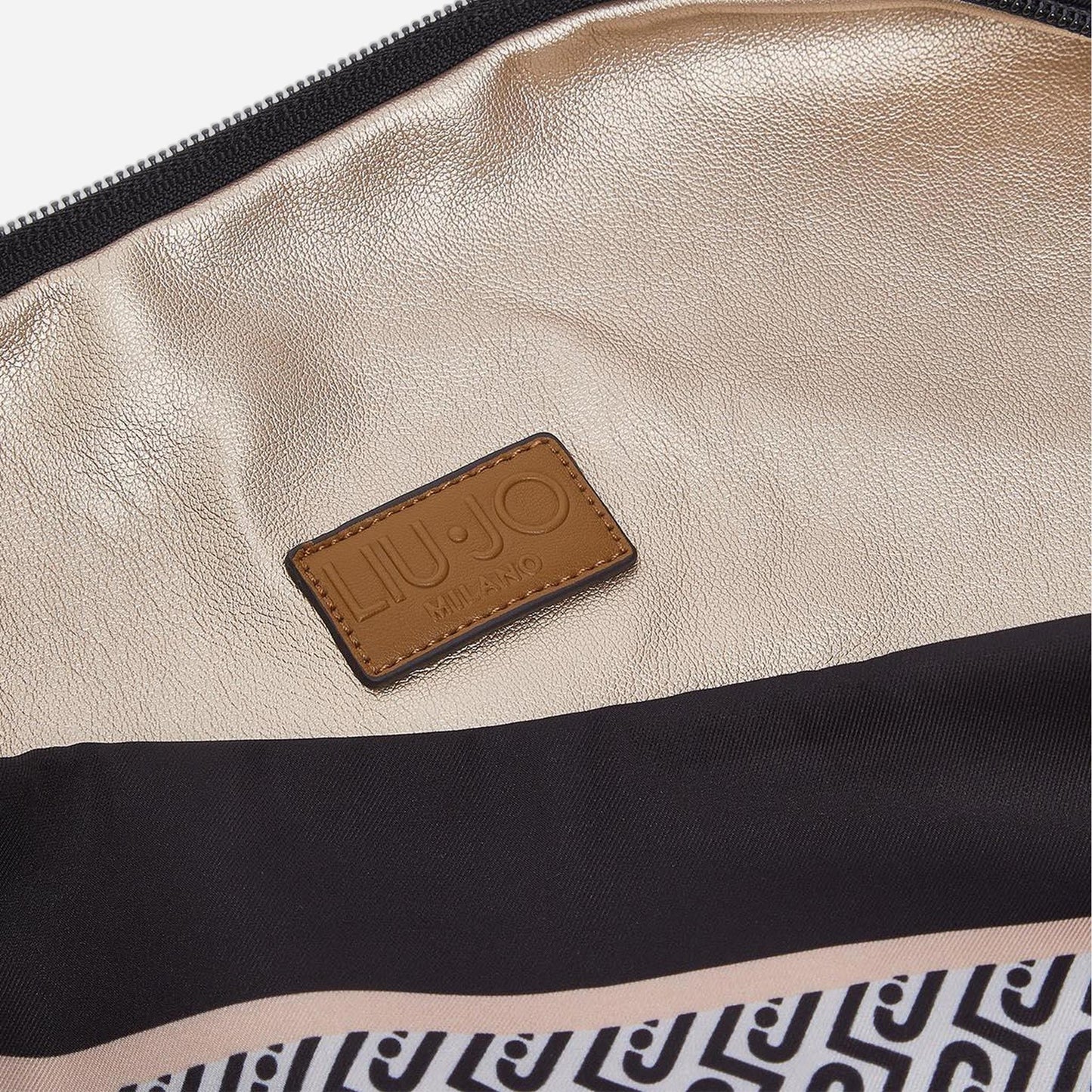 LIU JO Borsa foulard media St.metall.nero 