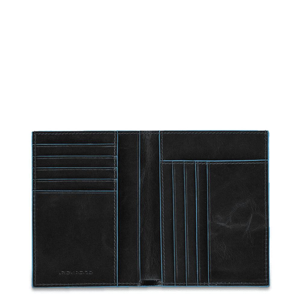 PIQUADRO Portafoglio uomo verticale Nero 