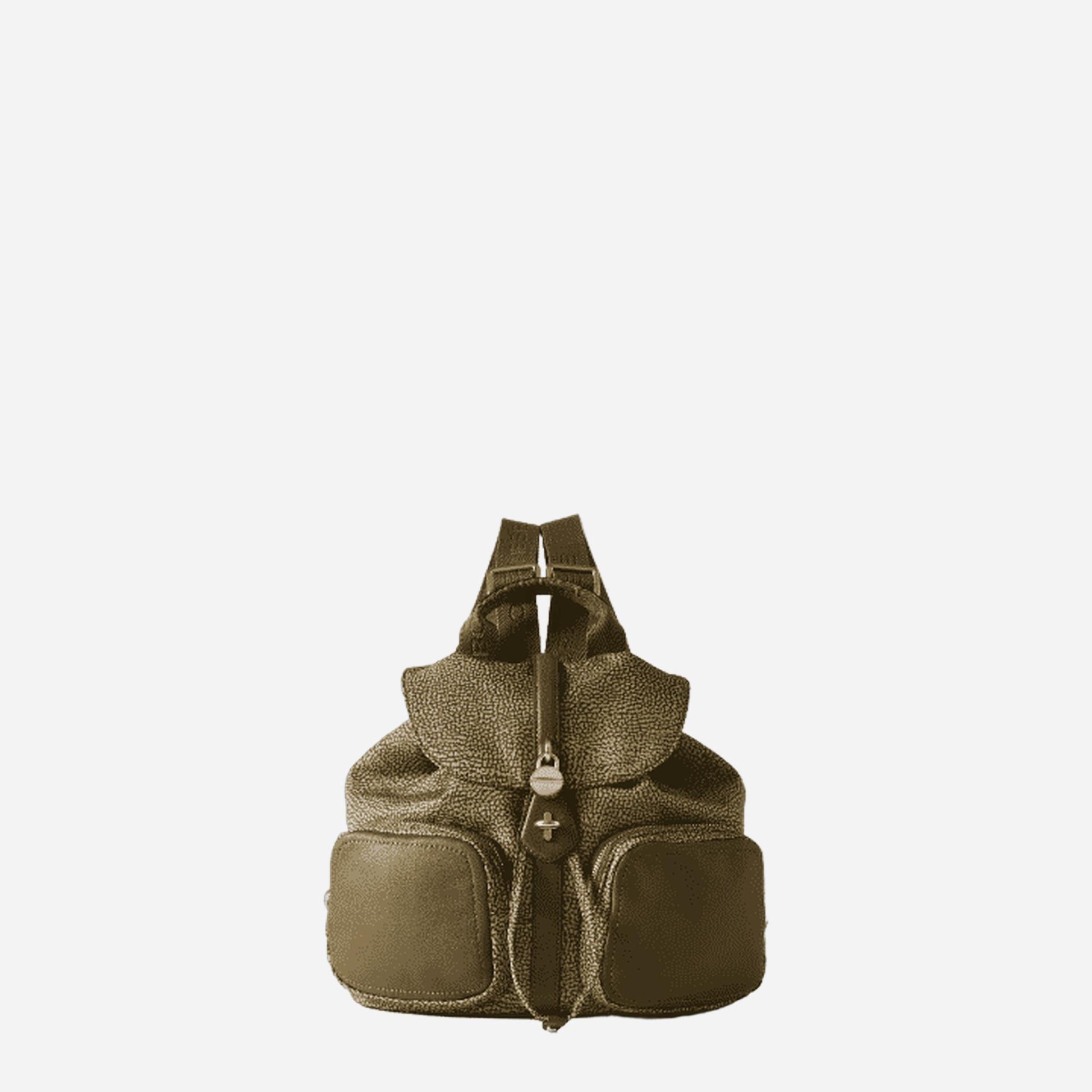 borbonese GEMINI ZAINO MEDIUM Olive 