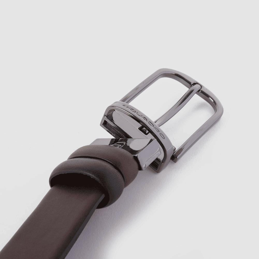 PIQUADRO Cintura uomo reversibile T.di Moro/Nero 