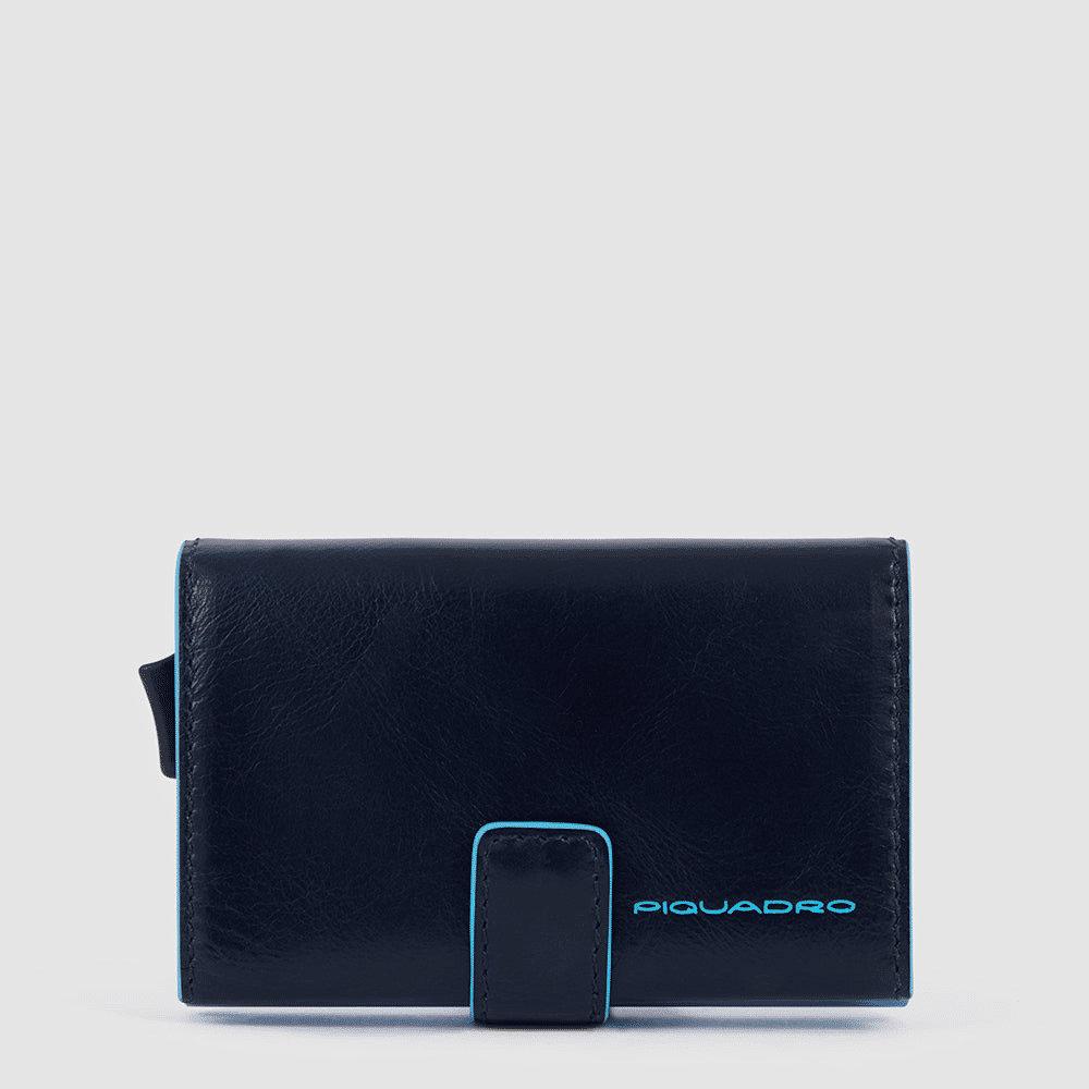 PIQUADRO Portacarte di credito in metallo BLU2 