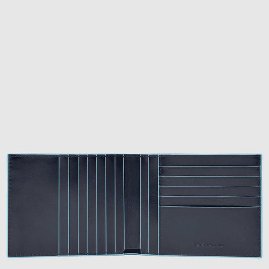 PIQUADRO Portafoglio uomo con dodici fessure porta carte BLU2 