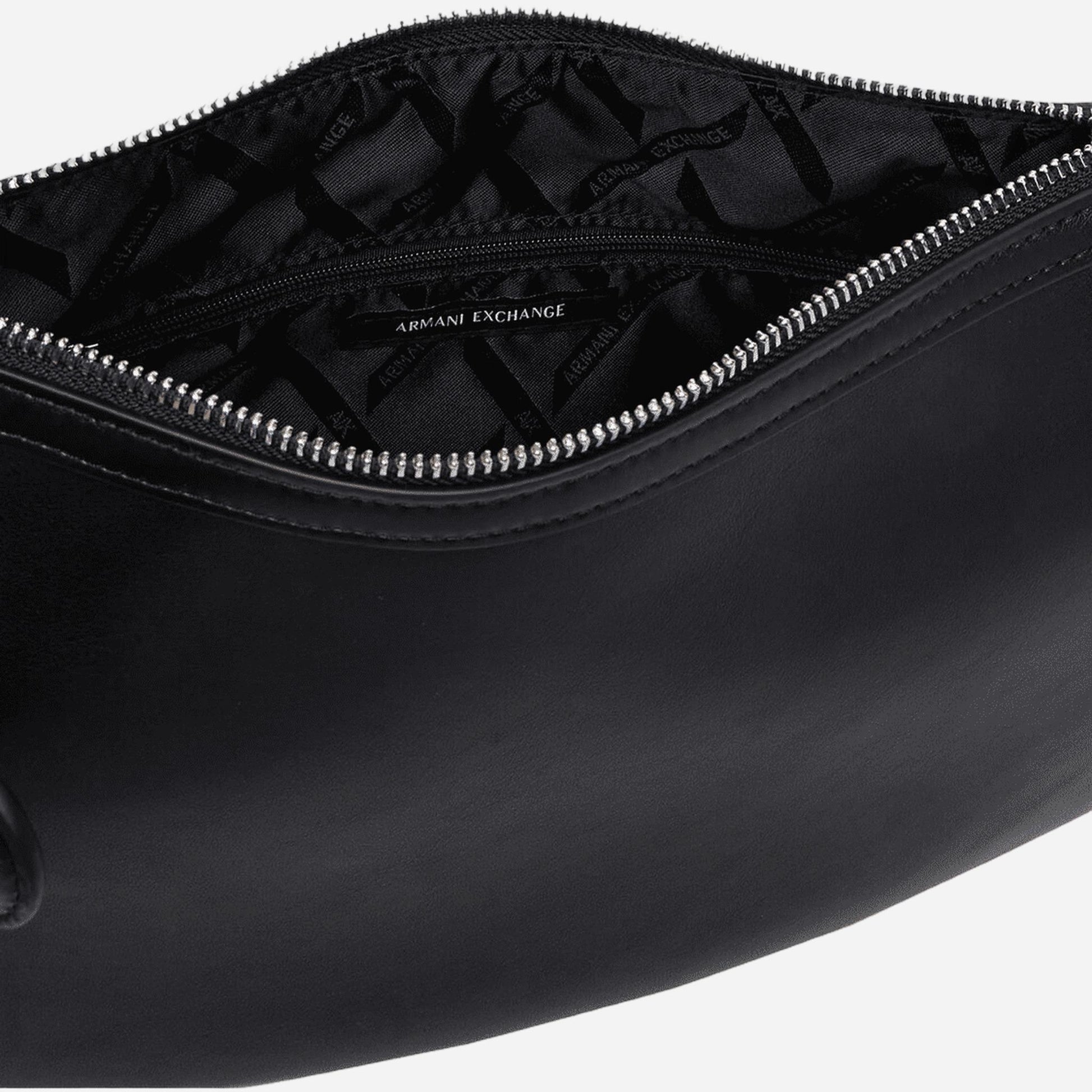 ARMANI EXCHANGE Maya borsa a mano con tracolla BLACK 