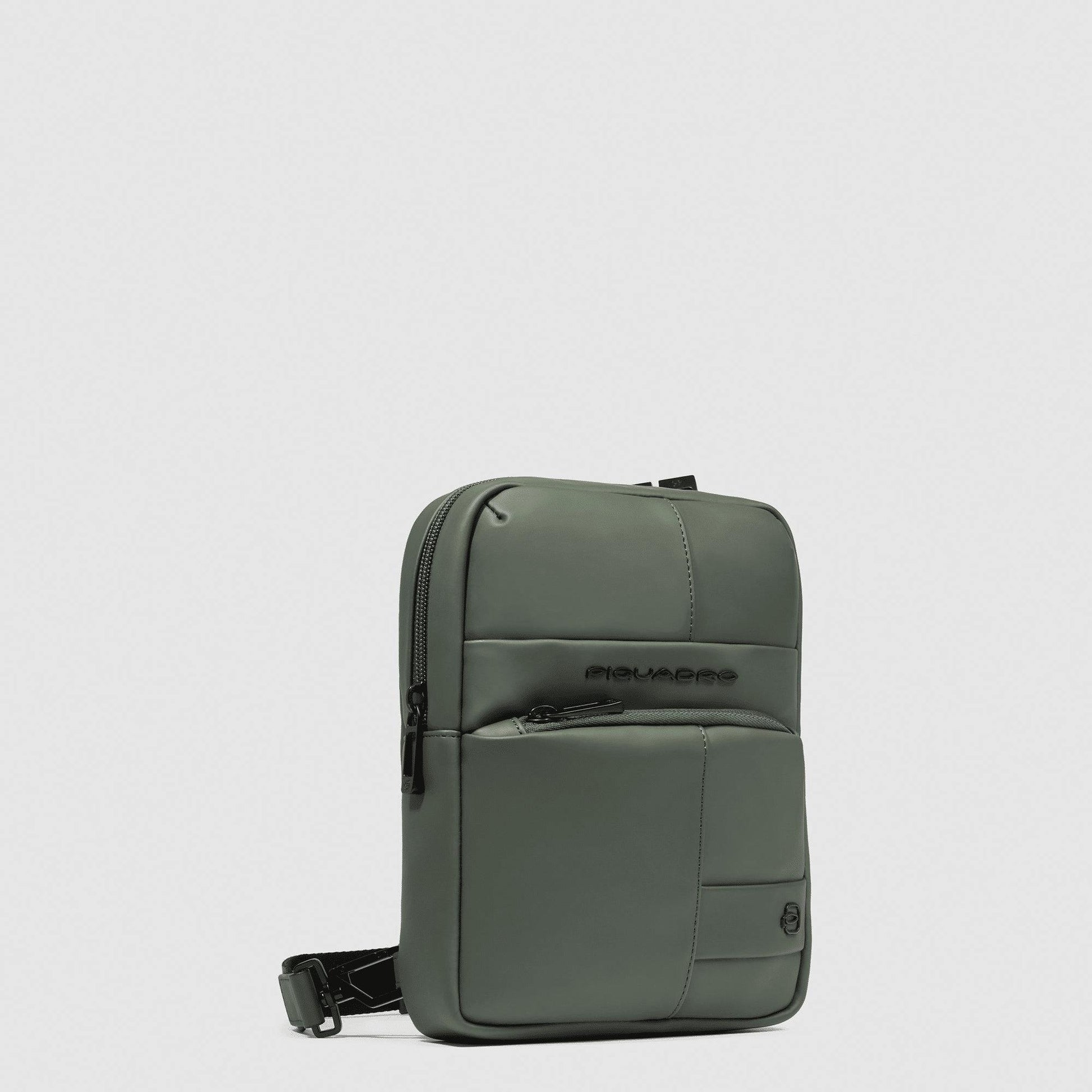 PIQUADRO Borsello organizzato con scomparto porta iPad®mini Verde 