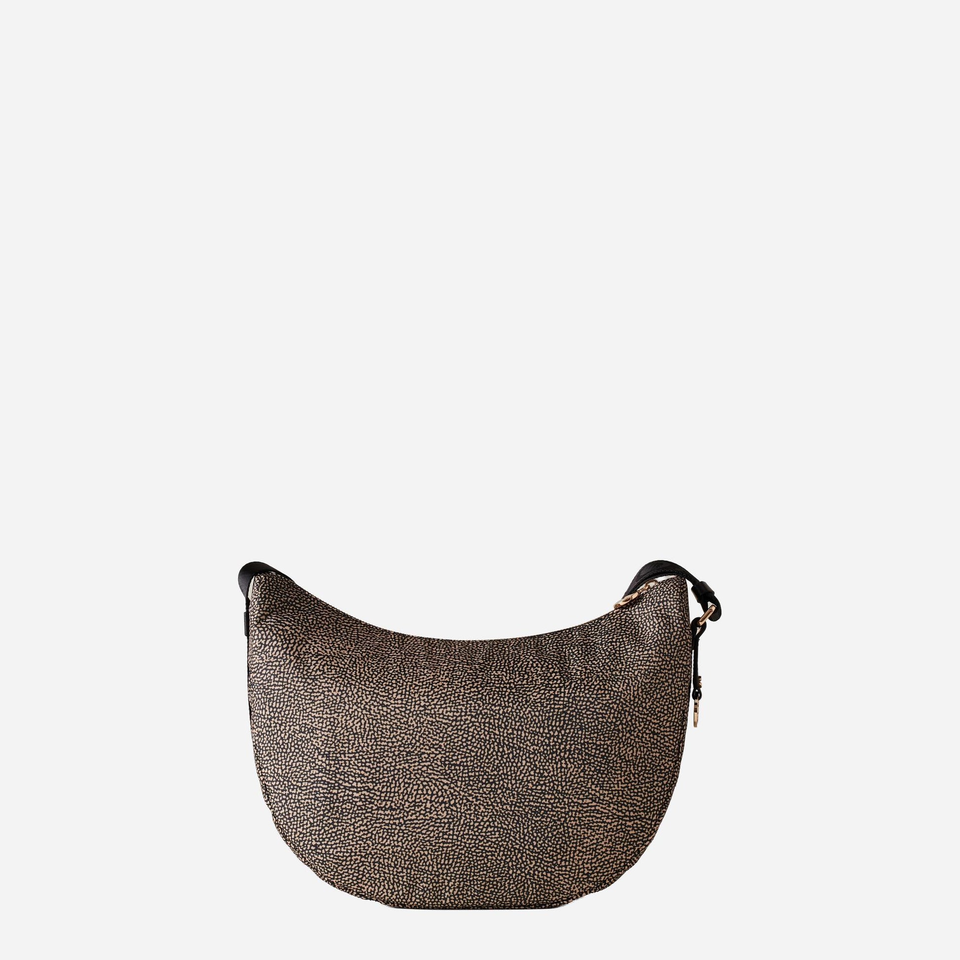 borbonese ECO LINE LUNA BAG MIDDLE OP NATURALE/NERO 
