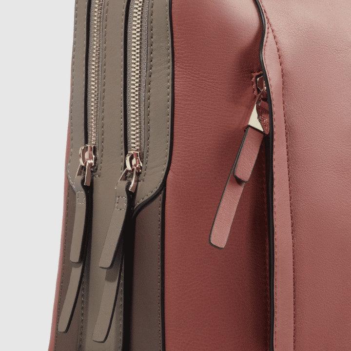 PIQUADRO Zaino donna in pelle arancio/marrone 