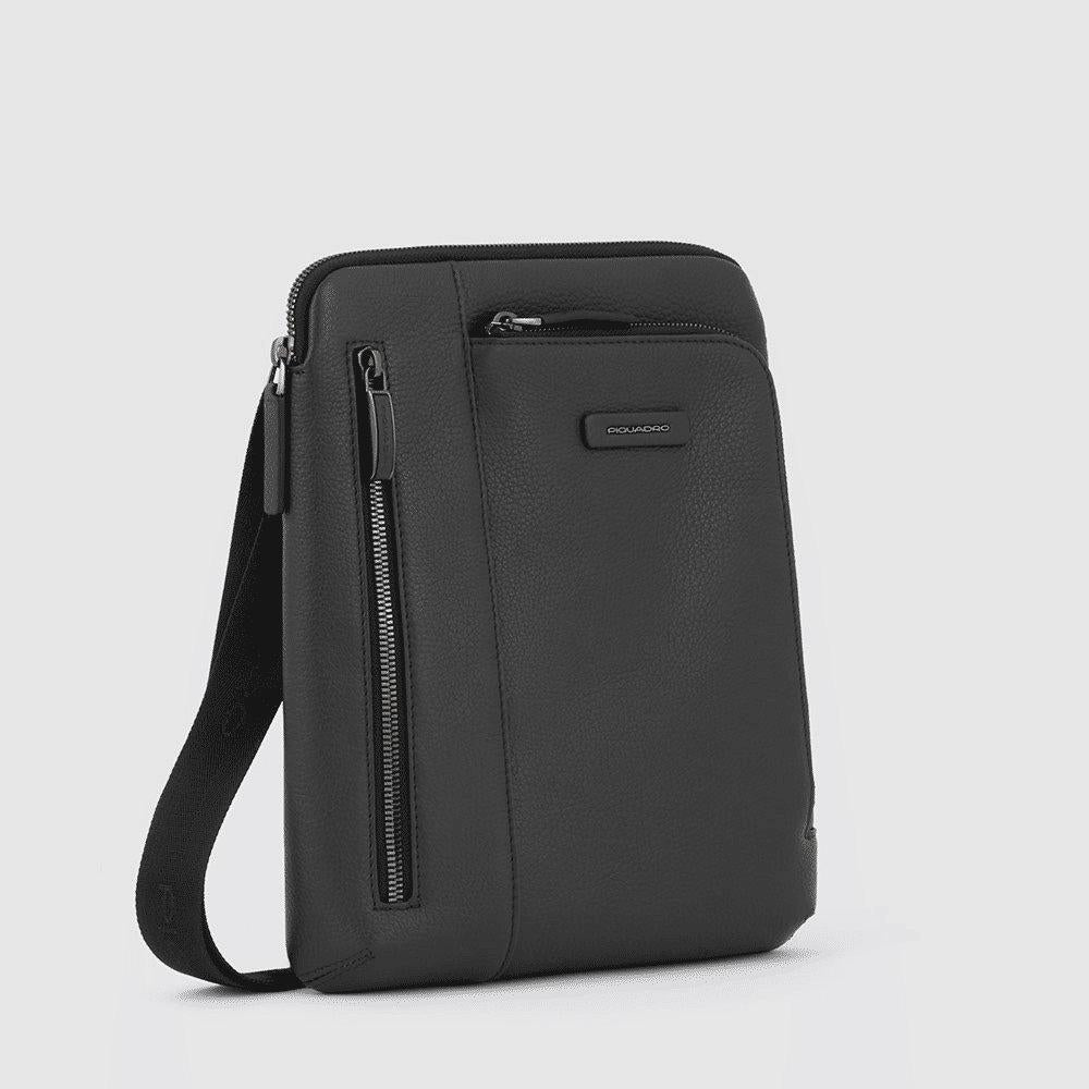 PIQUADRO Borsello uomo porta iPad® in pelle Nero 