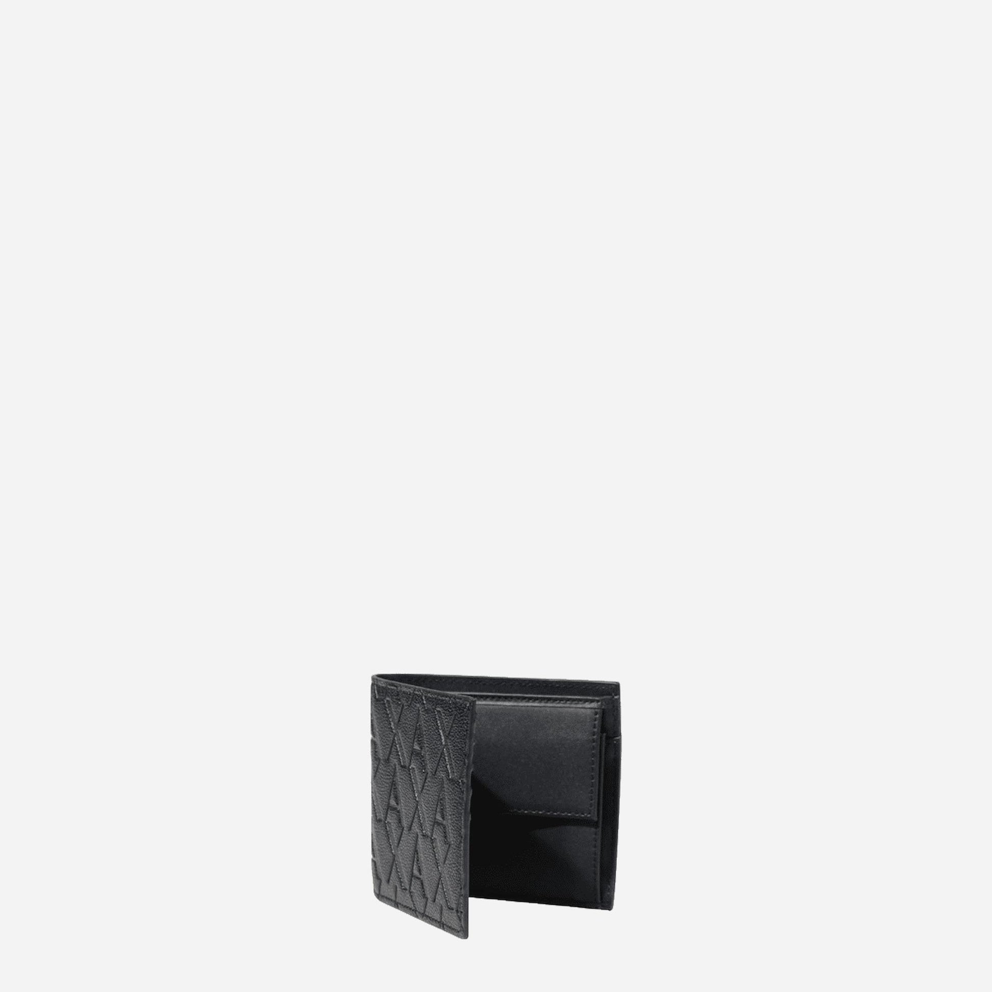 ARMANI EXCHANGE Portafoglio uomo sintetico BLACK 