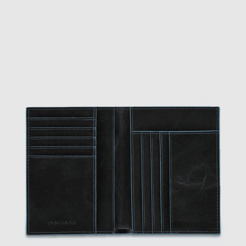 PIQUADRO Portafoglio uomo verticale Nero 