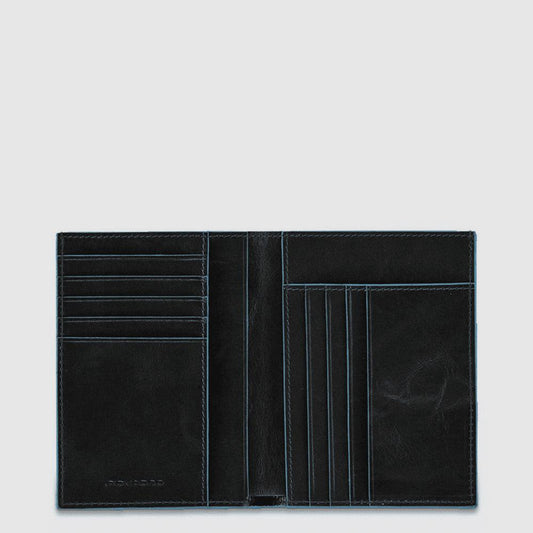 PIQUADRO Portafoglio uomo verticale Nero 